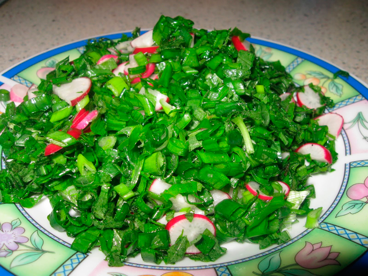 Приготовить салат из капусты можно из любой зелени, которая под рукой